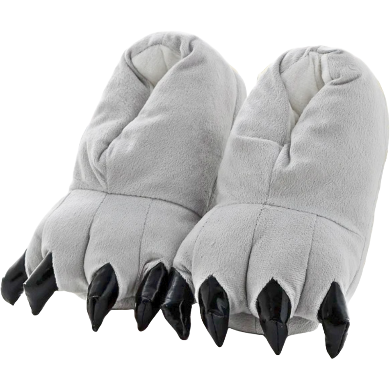 Gray Claw Slippers
