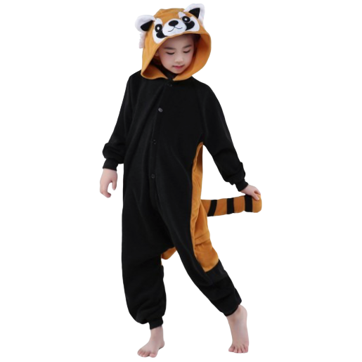 Kids Red Panda Onesie Pajamas