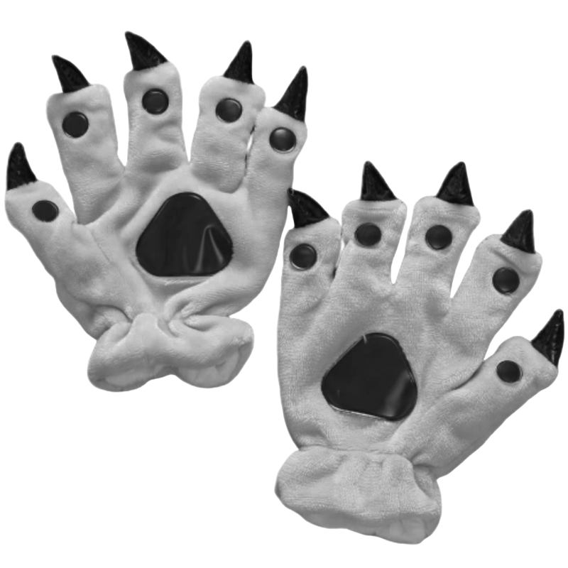 Gray Claw Gloves