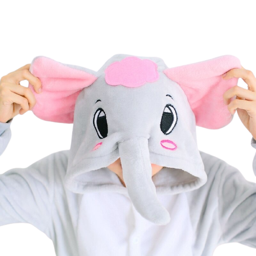 Elephant Hooded Onesie