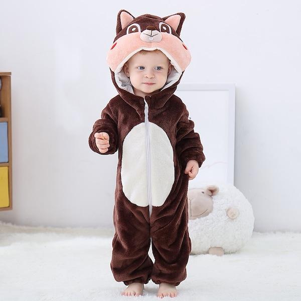 Baby Squirrel Onesie Costume