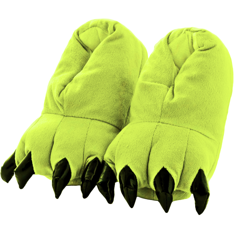 Lime Claw Slippers