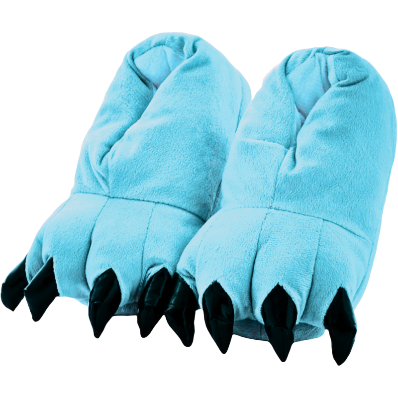 Turquoise Claw Slippers