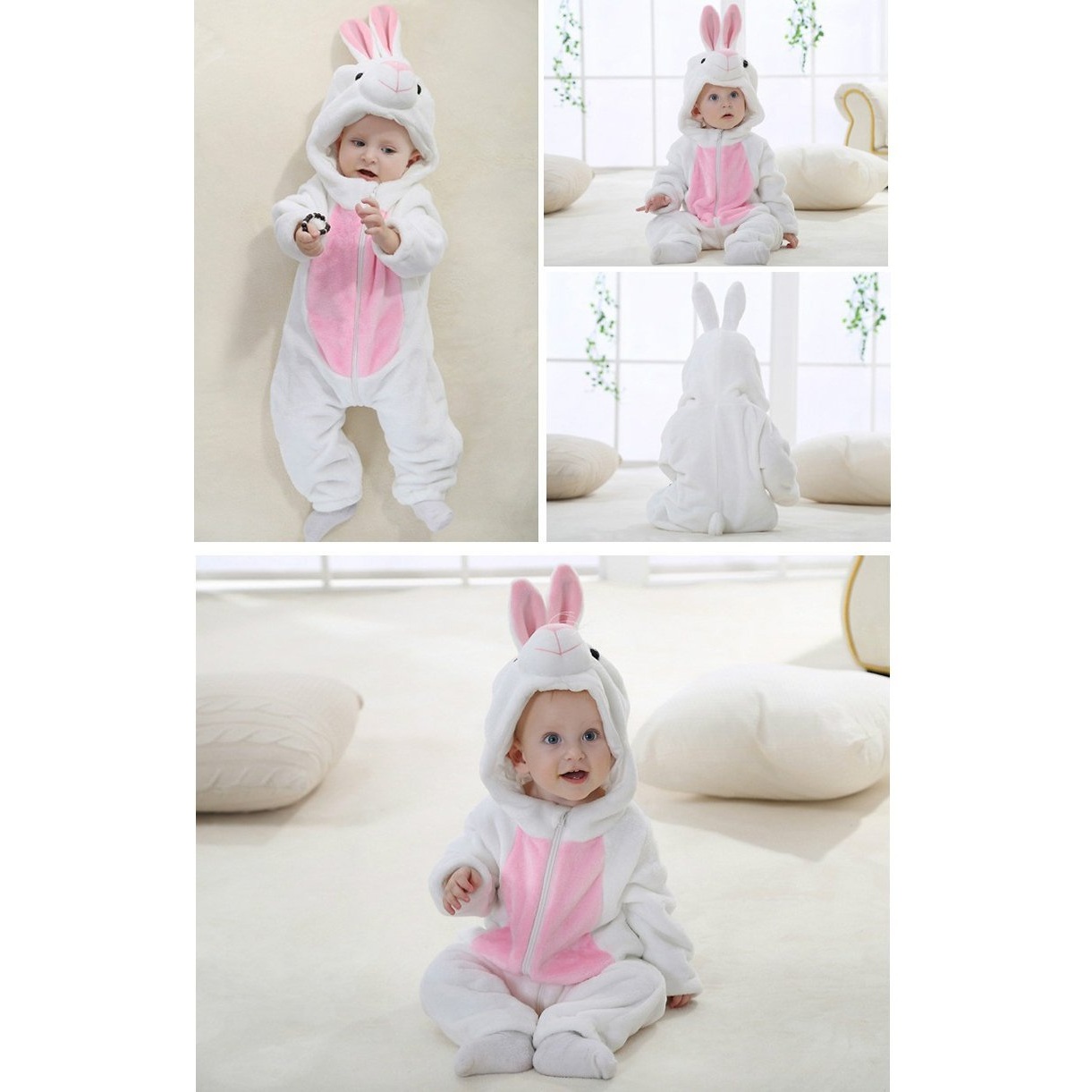 Baby Bunny Hooded Onesie