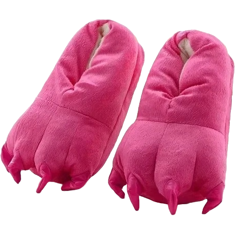 Fuchsia Claw Slippers